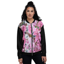 Load image into Gallery viewer, Chaqueta bomber unisex Silvana negro