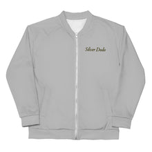 Load image into Gallery viewer, Chaqueta bomber unisex básica plata