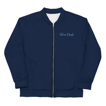Load image into Gallery viewer, Chaqueta bomber unisex azul marino