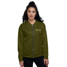 Load image into Gallery viewer, Chaqueta bomber unisex básica verde karaka