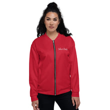 Load image into Gallery viewer, Chaqueta bomber unisex básica rojo