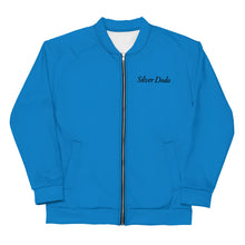 Load image into Gallery viewer, Chaqueta bomber unisex básica azul marino claro