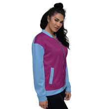Load image into Gallery viewer, Chaqueta bomber unisex Nydia berenjena