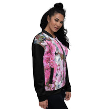Load image into Gallery viewer, Chaqueta bomber unisex Silvana negro