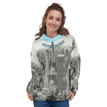 Load image into Gallery viewer, Sudadera unisex  Kaia con capucha azul
