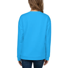 Load image into Gallery viewer, Sudadera unisex Amarilis Labios azul cielo profundo