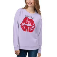 Load image into Gallery viewer, Sudadera unisex Amarilis Labios morado claro