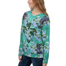 Load image into Gallery viewer, Sudadera unisex  Xenia Escarabajo verde niágara