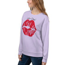 Load image into Gallery viewer, Sudadera unisex Amarilis Labios morado claro