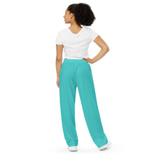 Load image into Gallery viewer, Pantalón ancho unisex turquesa