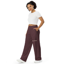 Load image into Gallery viewer, Pantalón ancho  unisex vino
