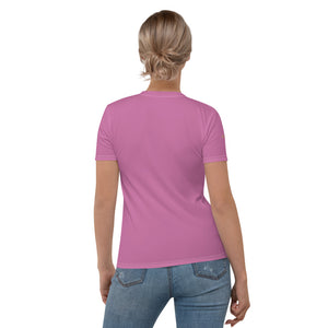 Camiseta para mujer Fiesta rosa tenue