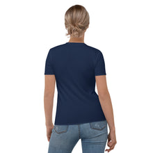 Load image into Gallery viewer, Camiseta para mujer Natalia Idara azul marino
