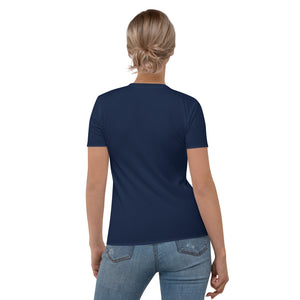 Camiseta para mujer Natalia Idara azul marino