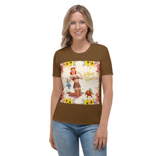 Load image into Gallery viewer, Camiseta para mujer Gabriela marrón
