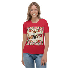 Load image into Gallery viewer, Camiseta para mujer Mara rojo
