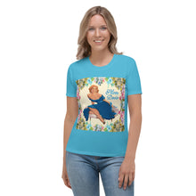 Load image into Gallery viewer, Camiseta para mujer Aina azul capri