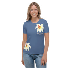 Load image into Gallery viewer, Camiseta para mujer Natalia Idara azul kashmer