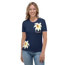 Load image into Gallery viewer, Camiseta para mujer Natalia Idara azul marino