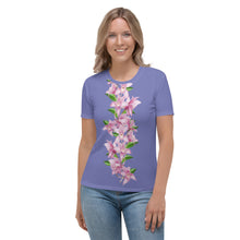 Load image into Gallery viewer, Camiseta para mujer Atria Idara azul chetdowe