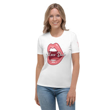 Load image into Gallery viewer, Camiseta para mujer Perla blanco Labios