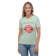 Load image into Gallery viewer, Camiseta para mujer Deva Labios verde menta