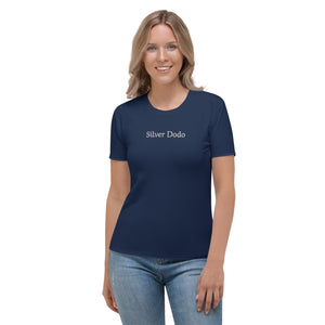 Camiseta para mujer básica azul marino