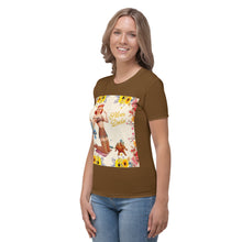 Load image into Gallery viewer, Camiseta para mujer Gabriela marrón