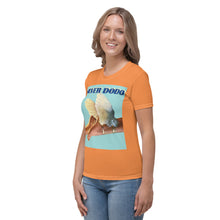 Load image into Gallery viewer, Camiseta para mujer Vuelo naranja flamenco
