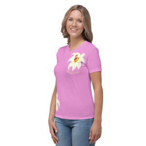 Camiseta para mujer Natalia Idara rosa lavanda