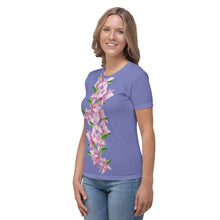 Load image into Gallery viewer, Camiseta para mujer Atria Idara azul chetdowe