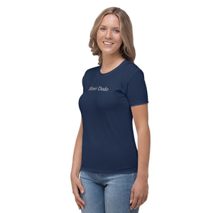 Camiseta para mujer básica azul marino