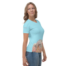Load image into Gallery viewer, Camiseta para mujer Albane azul
