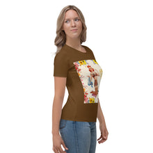 Load image into Gallery viewer, Camiseta para mujer Gabriela marrón
