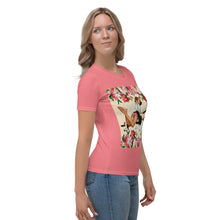 Load image into Gallery viewer, Camiseta para mujer Mara rosa froly
