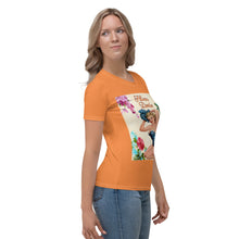 Load image into Gallery viewer, Camiseta para mujer Abril naranja
