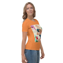 Load image into Gallery viewer, Camiseta para mujer Abril naranja