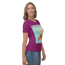 Load image into Gallery viewer, Camiseta para mujer Vuelo berenjena