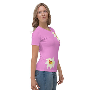 Camiseta para mujer Natalia Idara rosa lavanda