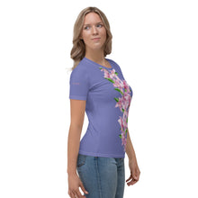 Load image into Gallery viewer, Camiseta para mujer Atria Idara azul chetdowe