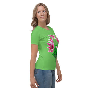 Camiseta para mujer Begoña Idara verde mantis