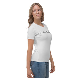 Camiseta para mujer básica gris susurro
