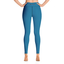 Load image into Gallery viewer, Leggings de yoga azul cerúleo