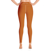 Load image into Gallery viewer, Leggings de yoga naranja tenné