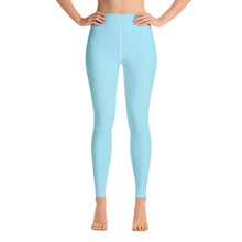 Load image into Gallery viewer, Leggings de yoga azul celeste