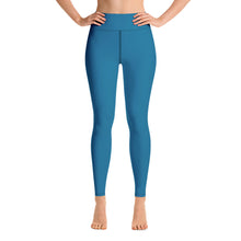 Load image into Gallery viewer, Leggings de yoga azul cerúleo