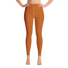 Load image into Gallery viewer, Leggings de yoga naranja tenné