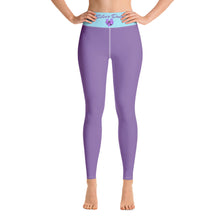 Load image into Gallery viewer, Leggings de yoga azul claro y lila