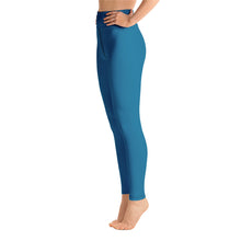 Load image into Gallery viewer, Leggings de yoga azul cerúleo