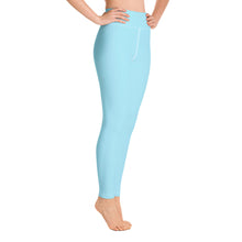 Load image into Gallery viewer, Leggings de yoga azul celeste